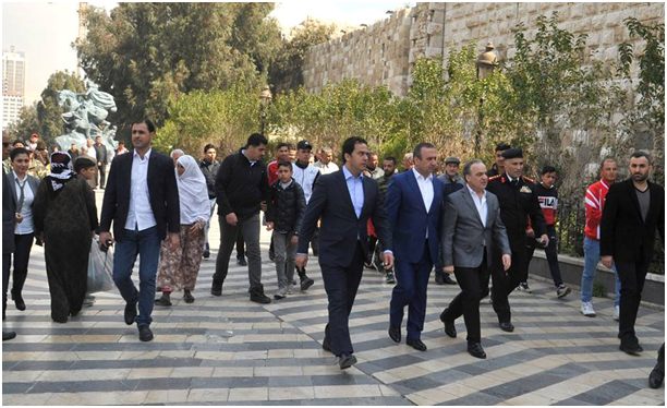 جولة الوزير وعماد الخميس على مناطق دمشق