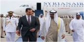وصل السيد الرئيس بشار الأسد ظهر اليوم إلى دولة الإمارات العربية المتحدة في زيارة رسمية ترافقه خلالها السيدة الأولى أسماء الأسد