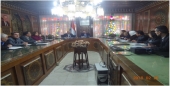 وزير الإدارة المحلية والبيئة خلال ترؤسه اجتماعا للمدراء المعنيين بقطاع البيئة العمل على انجاز دليل خدمات بيئي بالسرعة القصوى